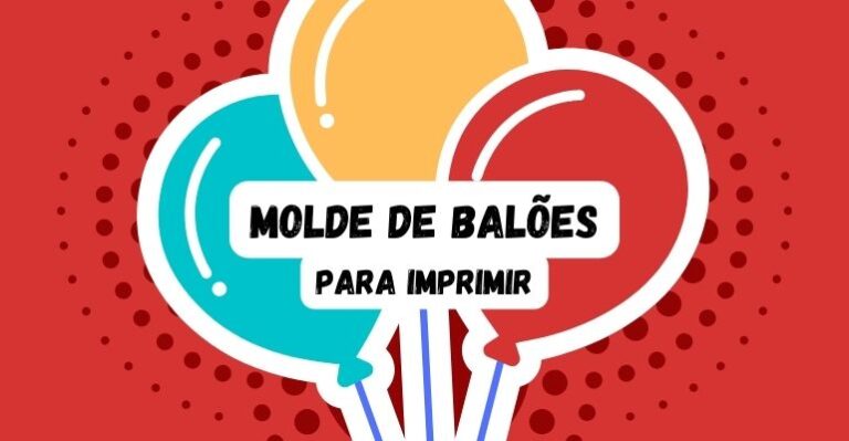 molde de baloes para imprimir