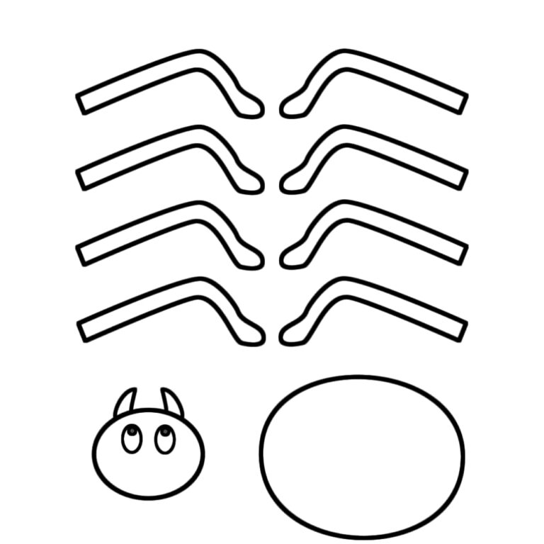 Molde aranha para imprimir tamanhos pequeno e grande - Artesanato Passo ...