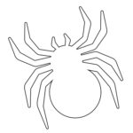 Molde aranha para imprimir tamanhos pequeno e grande - Artesanato Passo ...