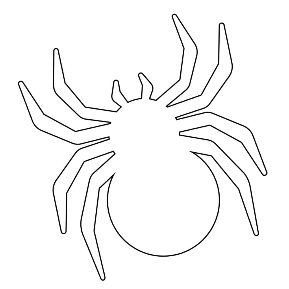 molde aranha para imprimir