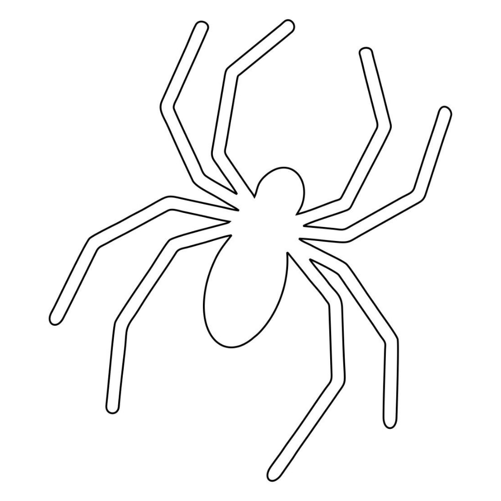 molde aranha halloween