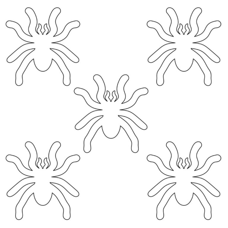 Molde aranha para imprimir tamanhos pequeno e grande - Artesanato Passo ...