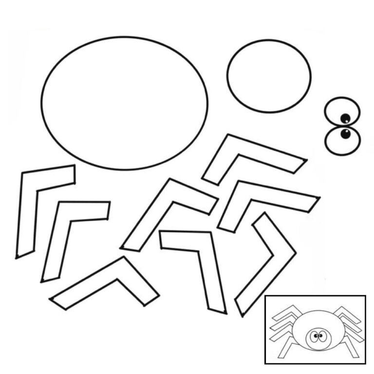 Molde aranha para imprimir tamanhos pequeno e grande - Artesanato Passo ...