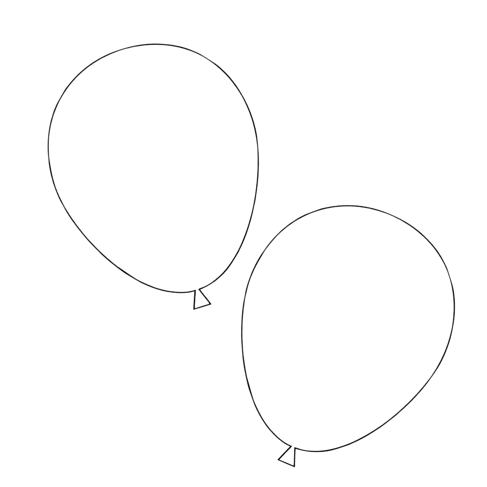 molde balões de eva