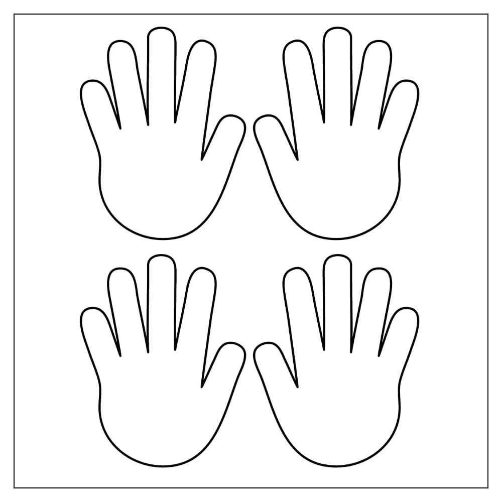 molde maozinha em feltro