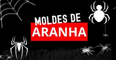 Molde aranha para imprimir tamanhos pequeno e grande - Artesanato Passo ...
