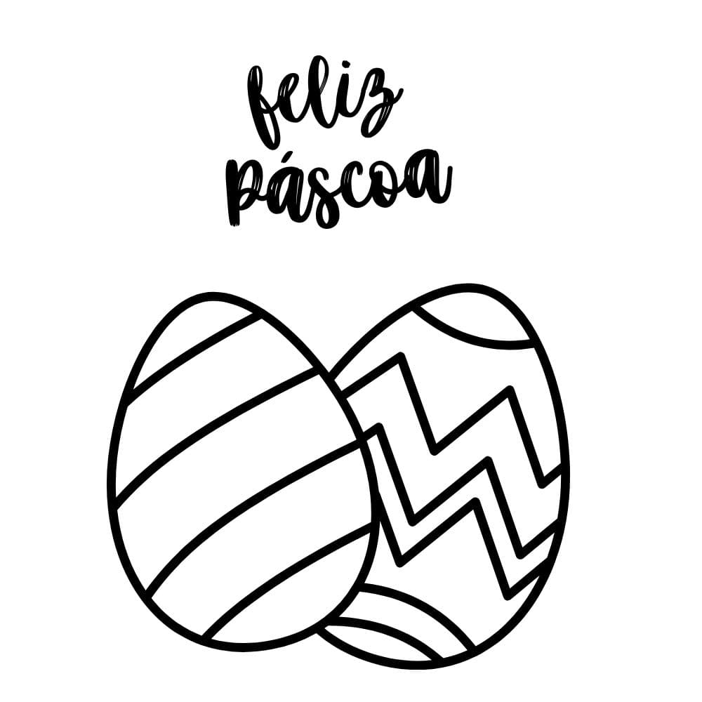 desenhos de ovos de pascoa para colorir