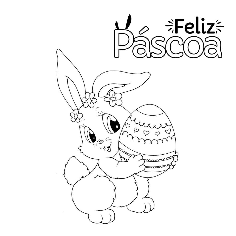 desenhos de coelhinho da páscoa para colorir