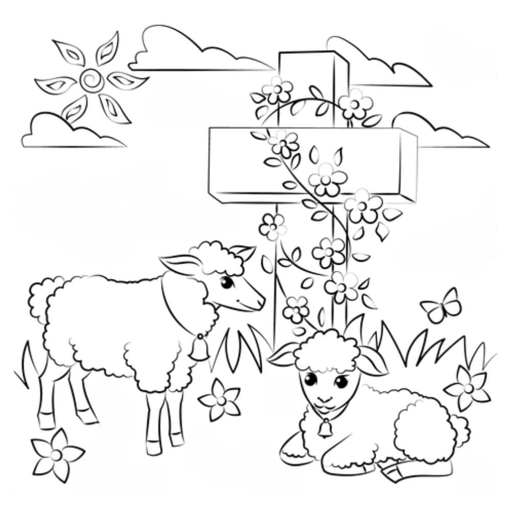 cordeiro e cruz