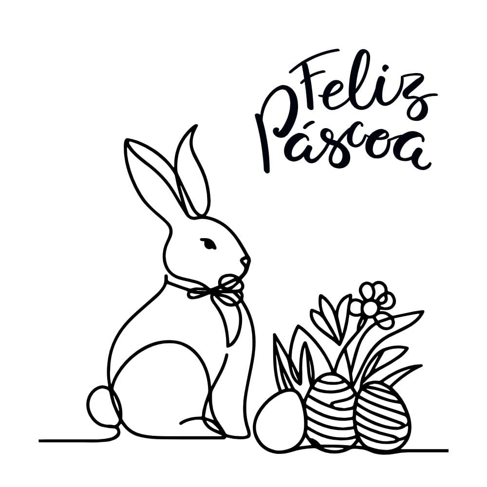 desenho feliz pascoa