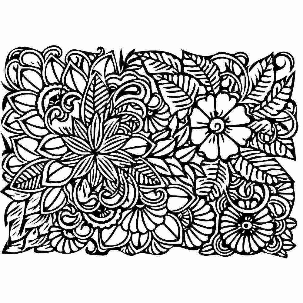 desenho de mandala floral