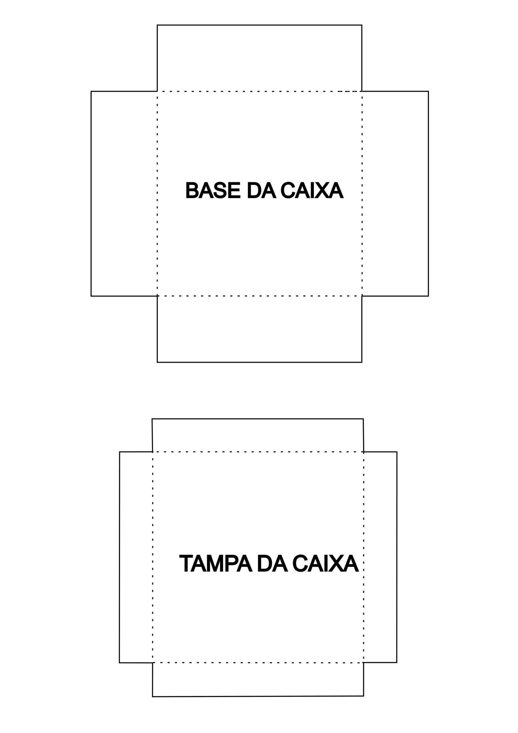 molde de caixa quadrada com tampa 