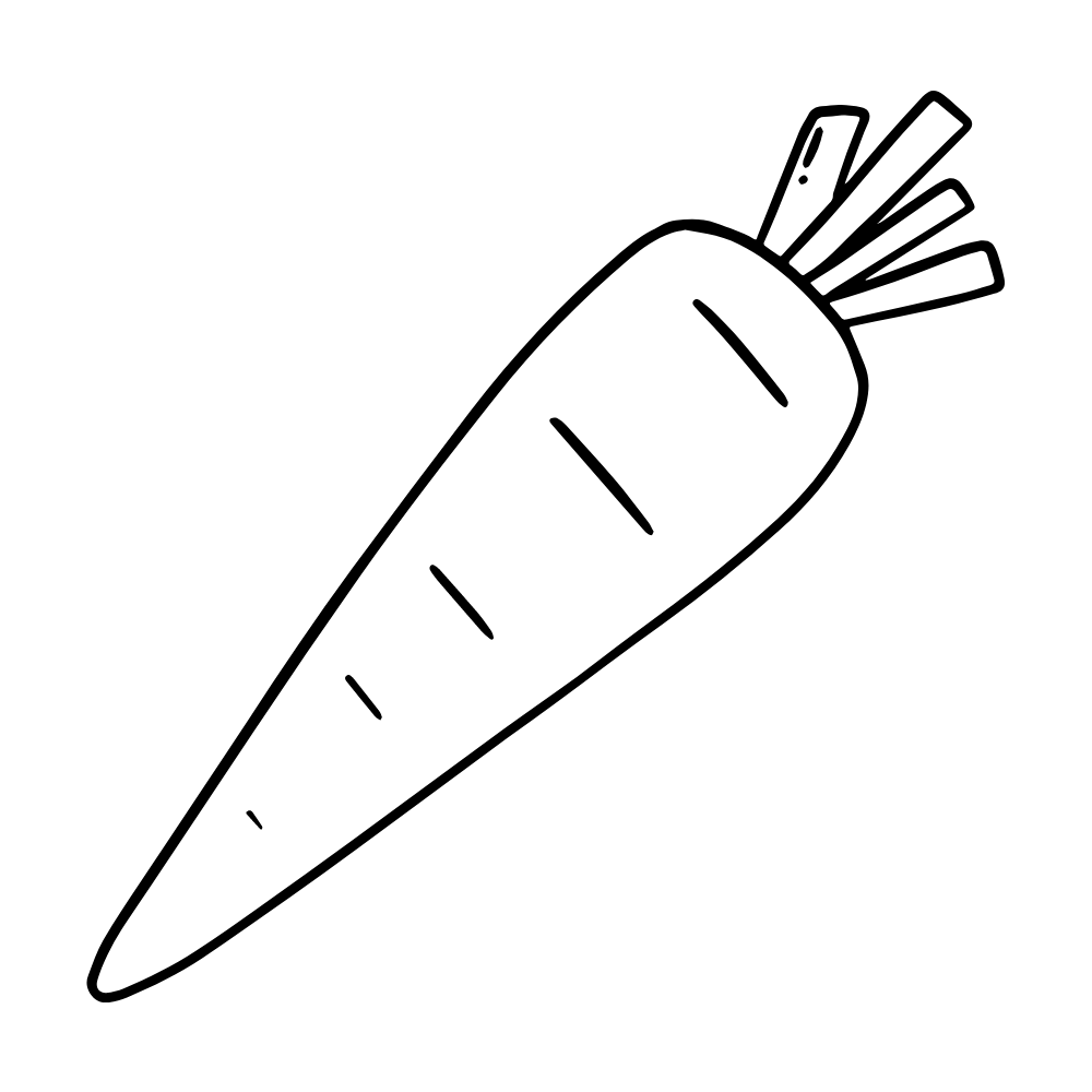 molde cenoura para recortar