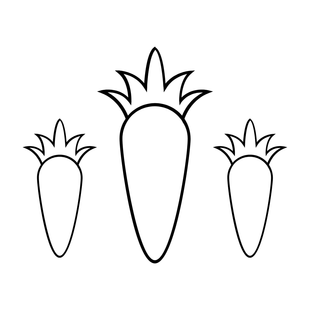 molde cenoura tecido