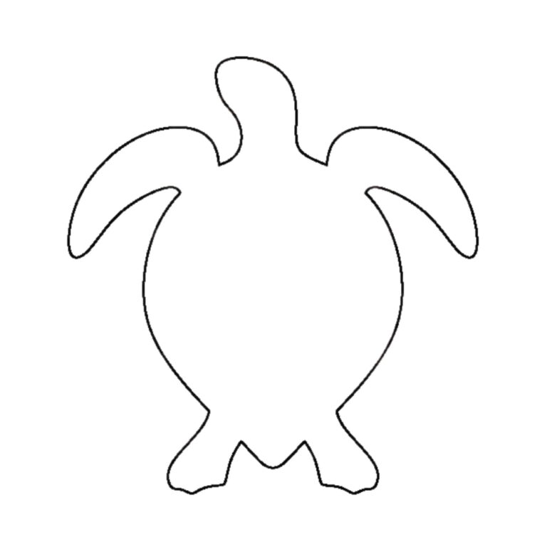 Molde de Tartaruga para imprimir grande - Artesanato Passo a Passo!