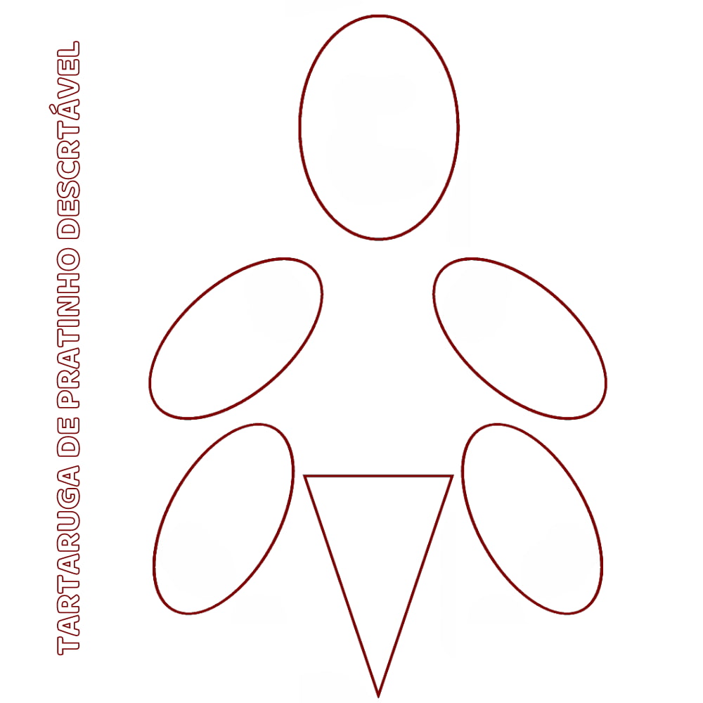 Molde de tartaruga eva