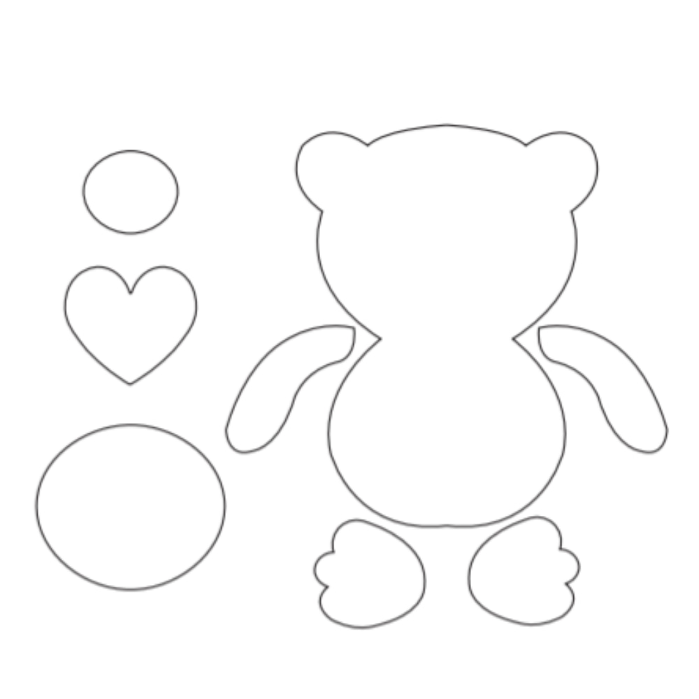 molde de ursa gratis