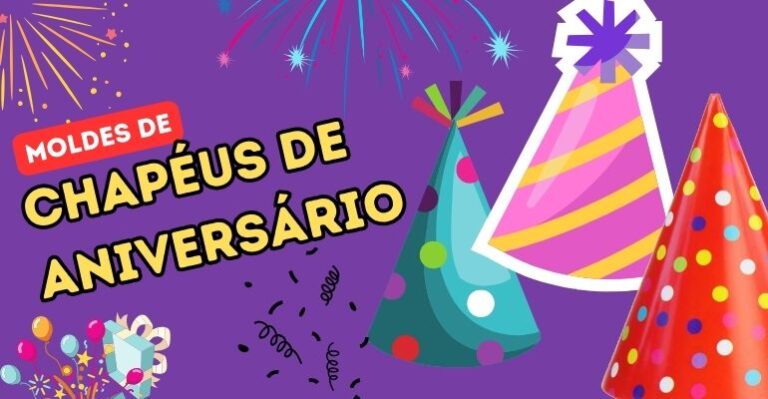 chapeus de aniversario moldes