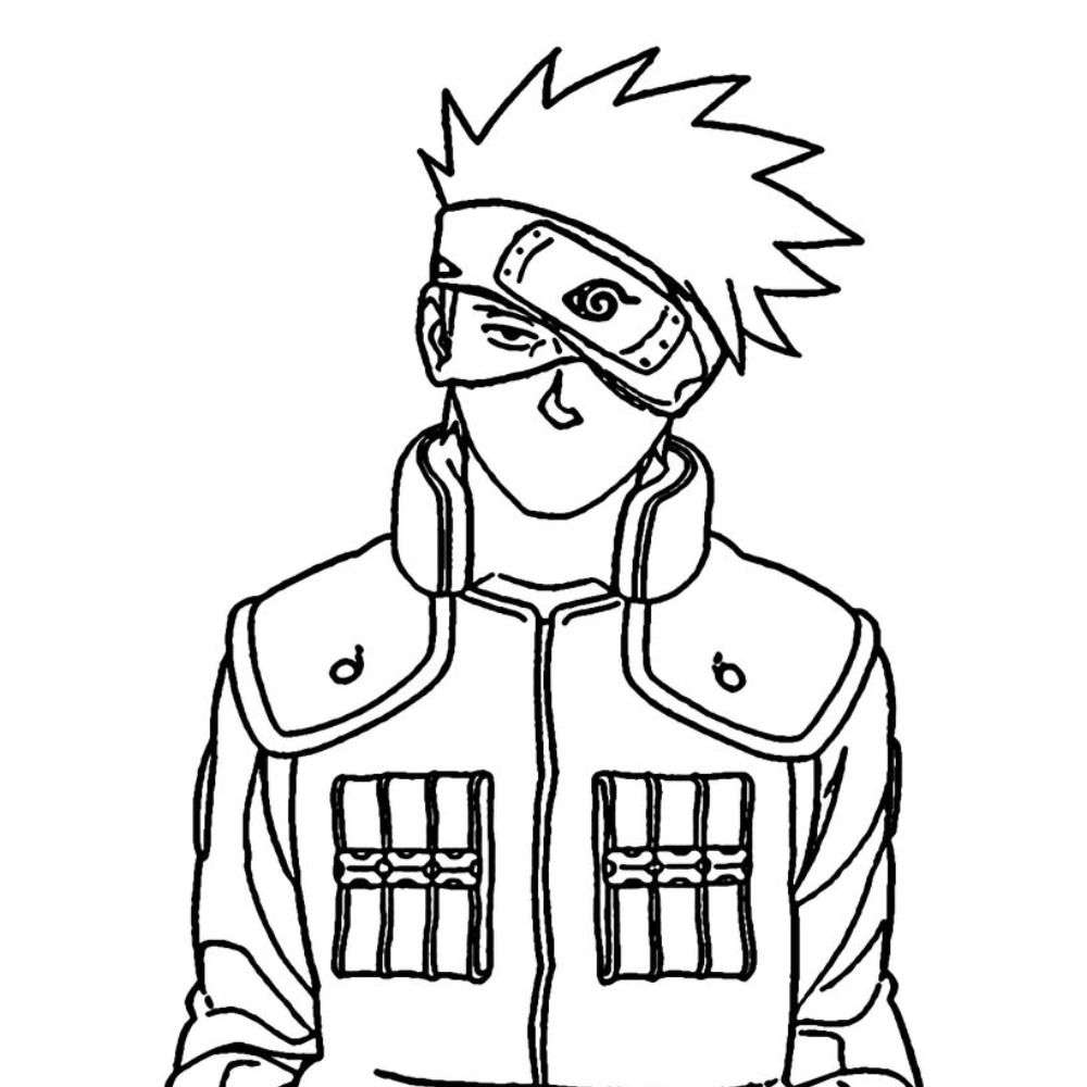 imagem do Kakashi  para imprimir