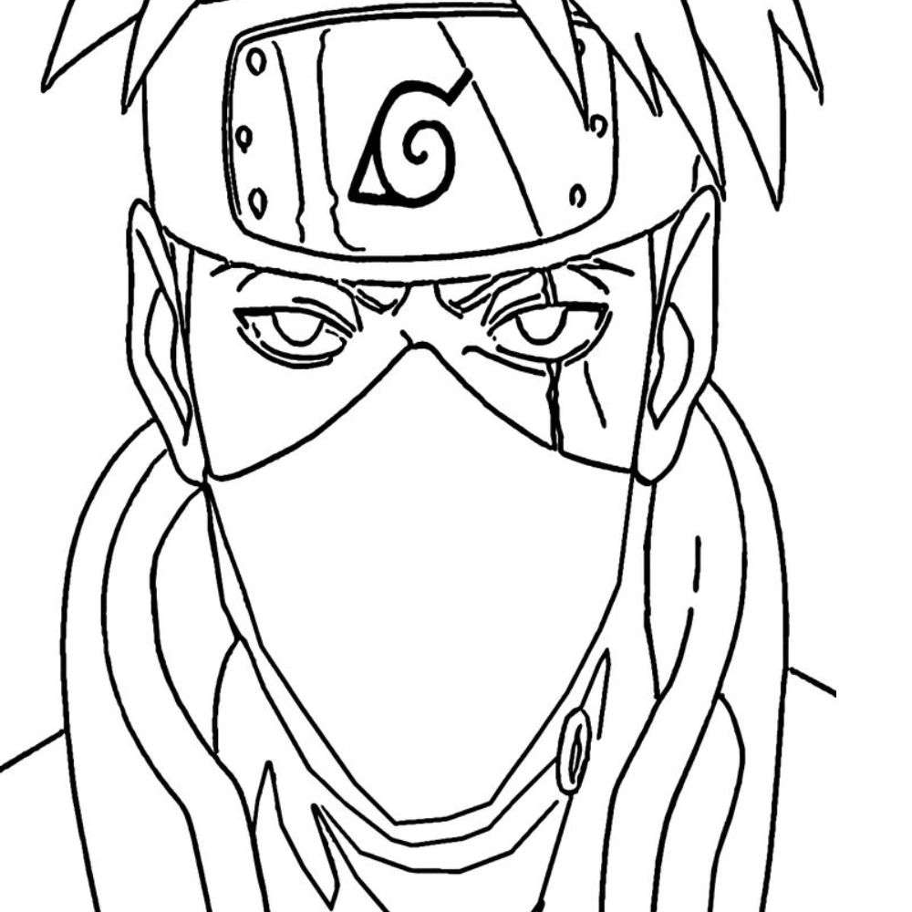 Desenho do Kakashi personagem