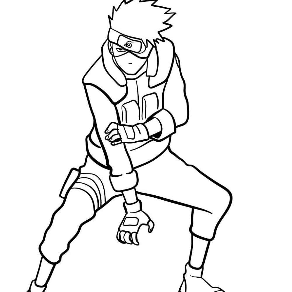 Desenho do Kakashi 