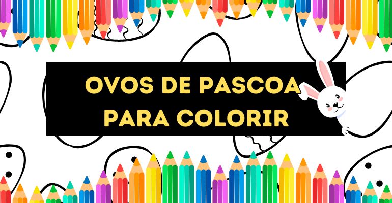 ovo de pascoa para colorir