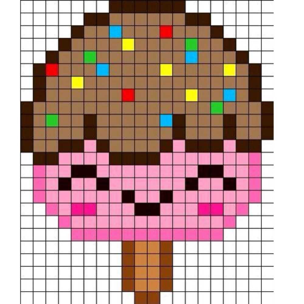 sorvete quadriculado