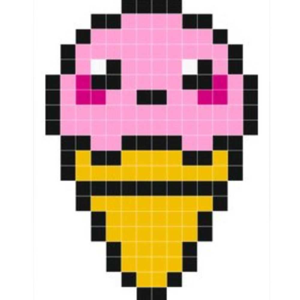 sorvete quadriculado