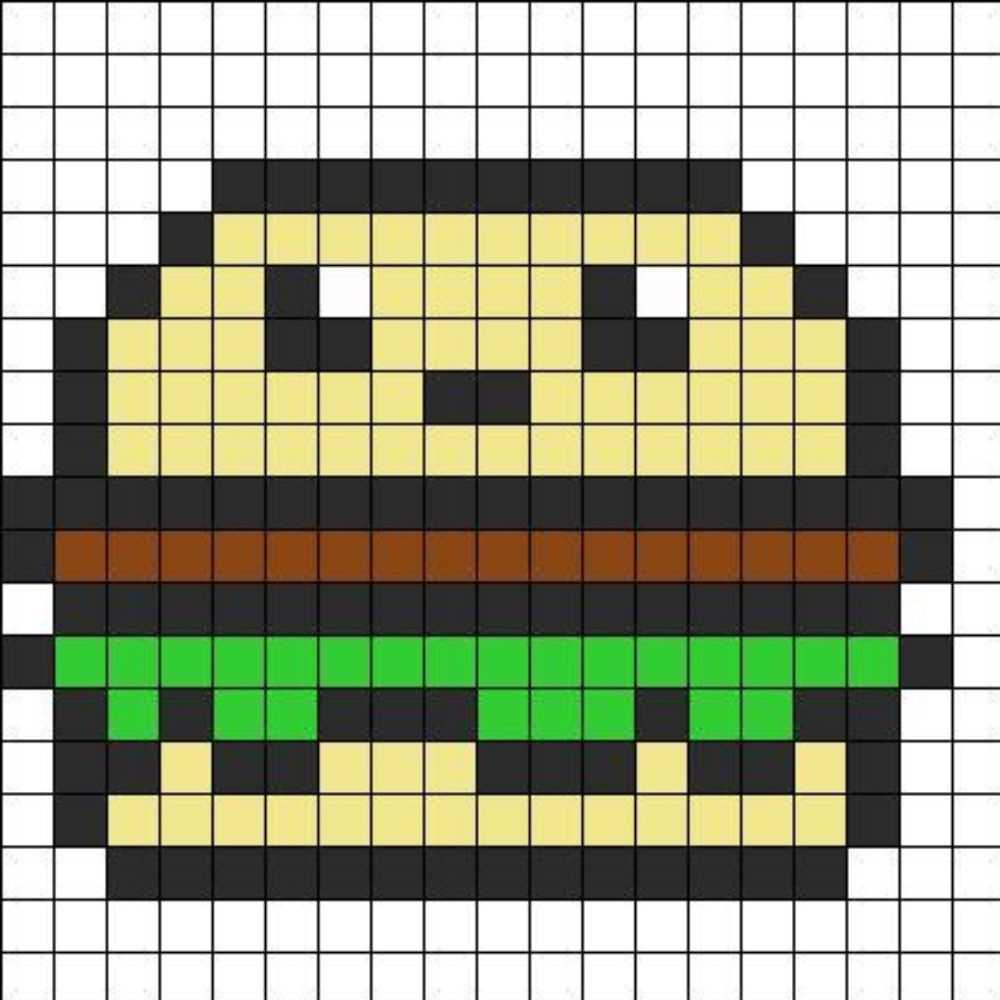 hamburguer quadriculado