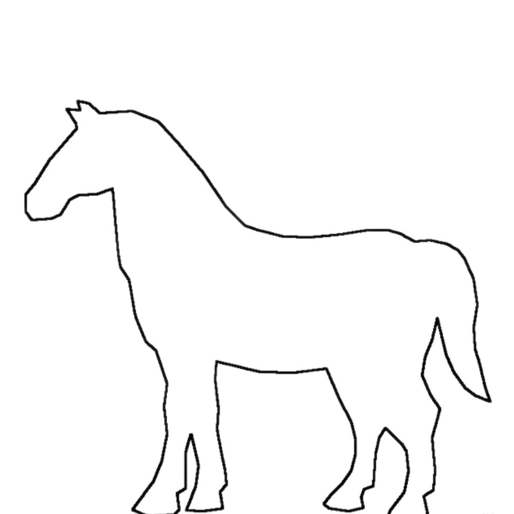 molde de cavalo para imprimir