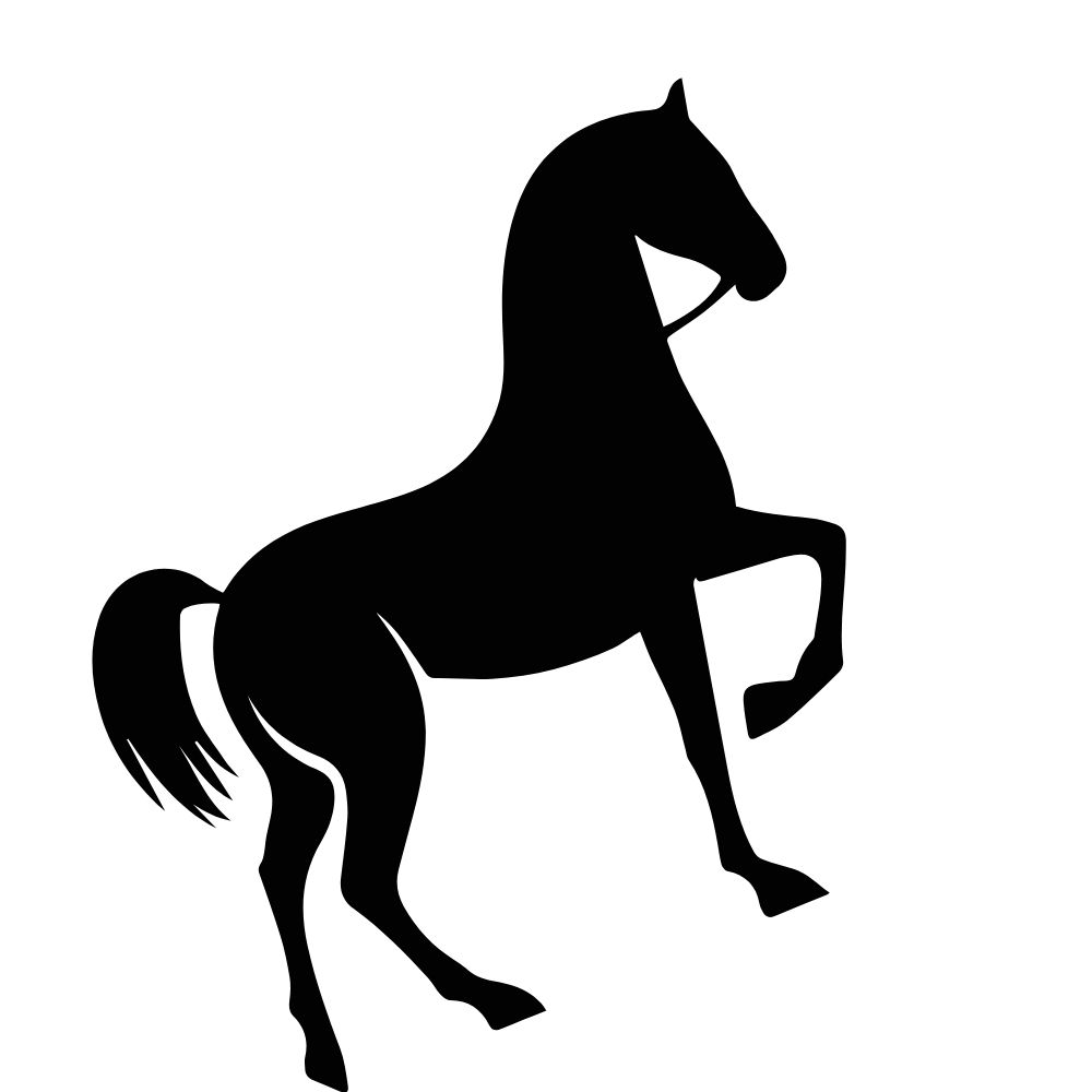 molde de cavalo empinando