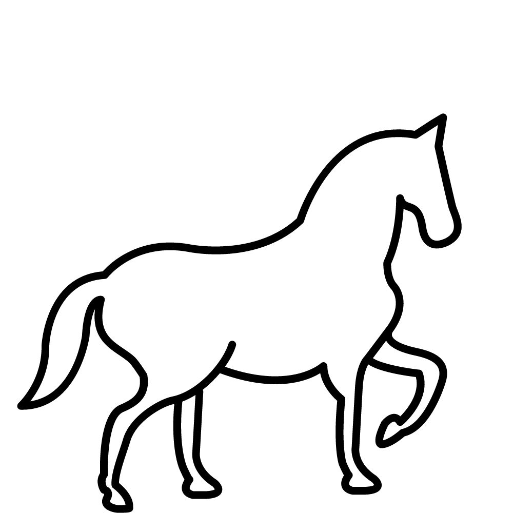 molde de cavalo simples