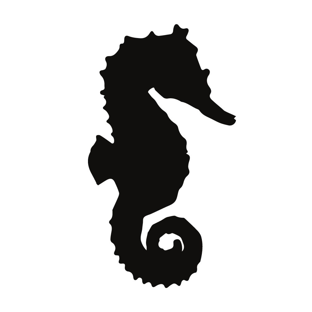 molde de cavalo marinho para imprimir