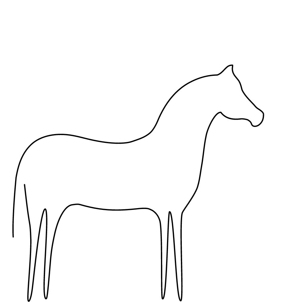 molde de cavalo criativo