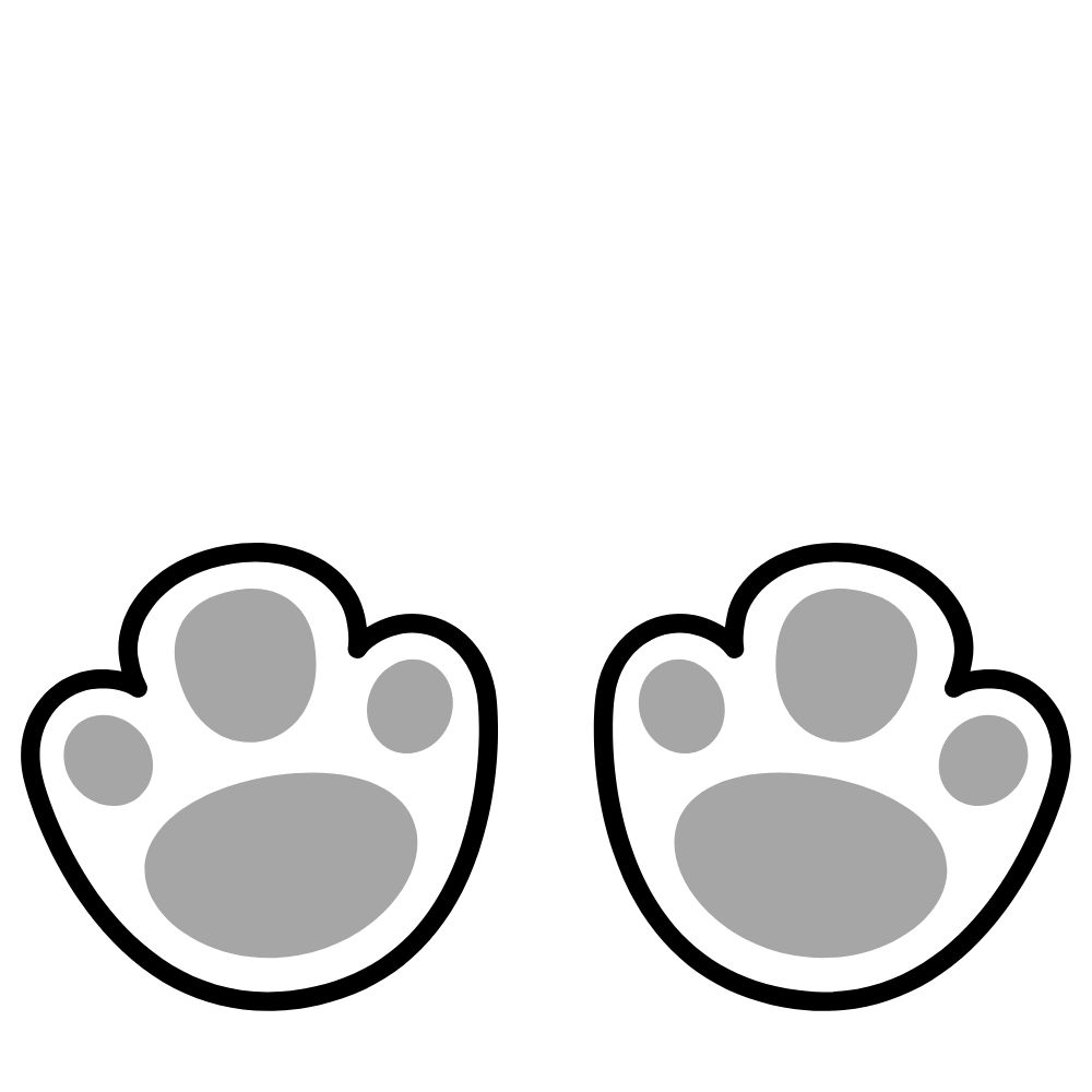 pata de coelho para imprimir