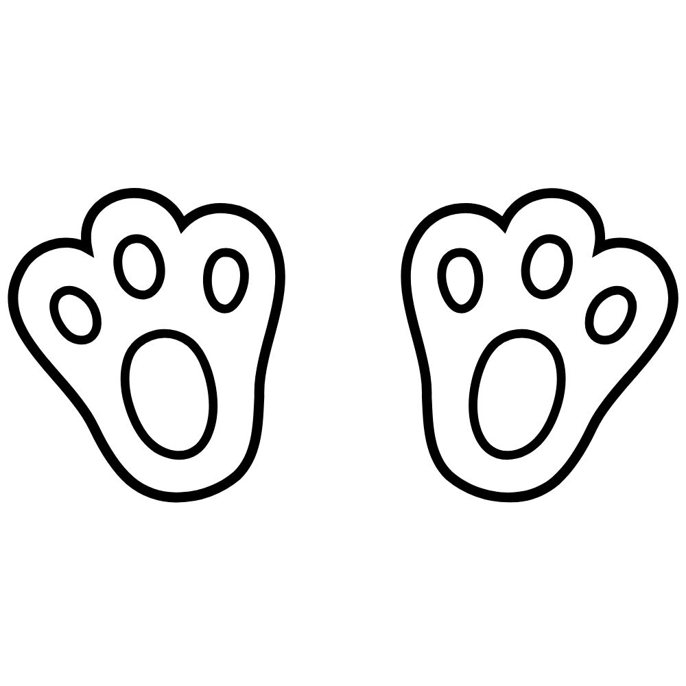 molde pata de coelho