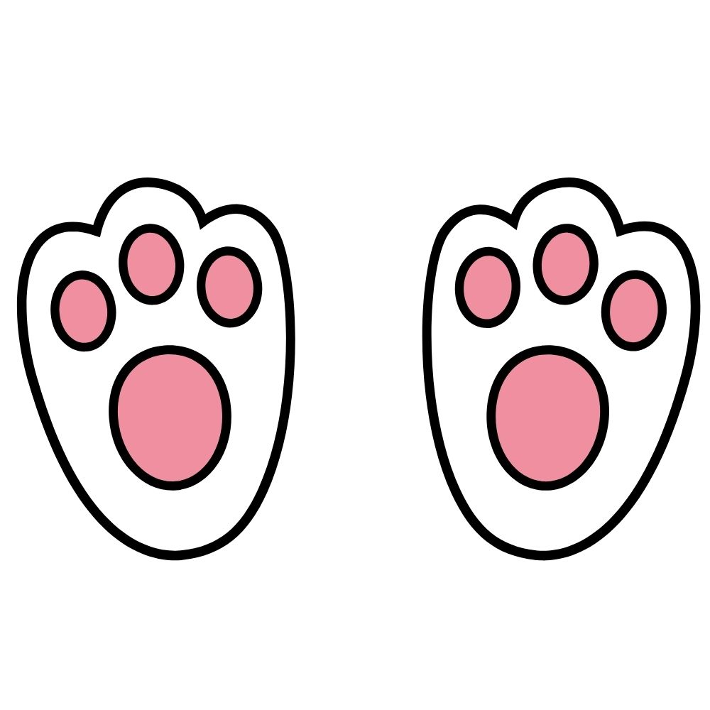 pata de coelho colorida