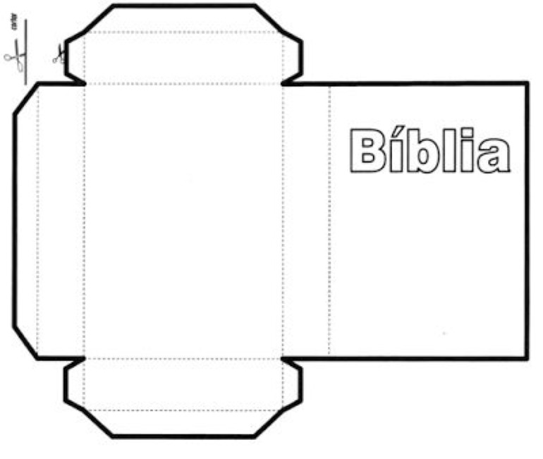 molde de mini biblia para imprimir