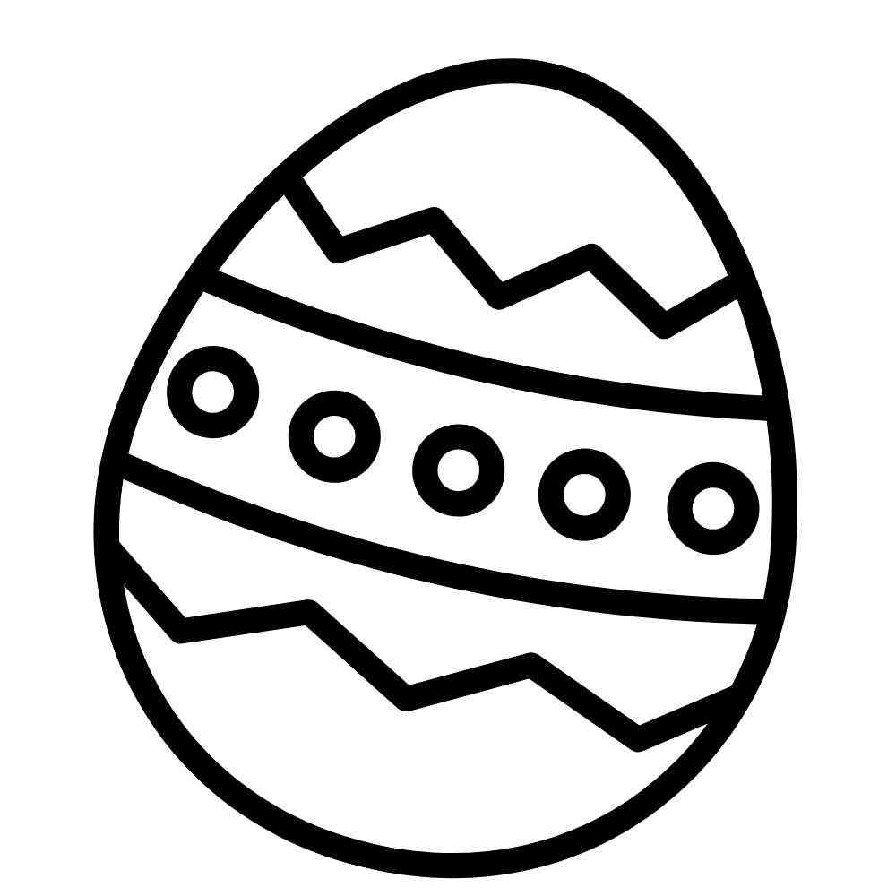 ovo de pascoa para colorir