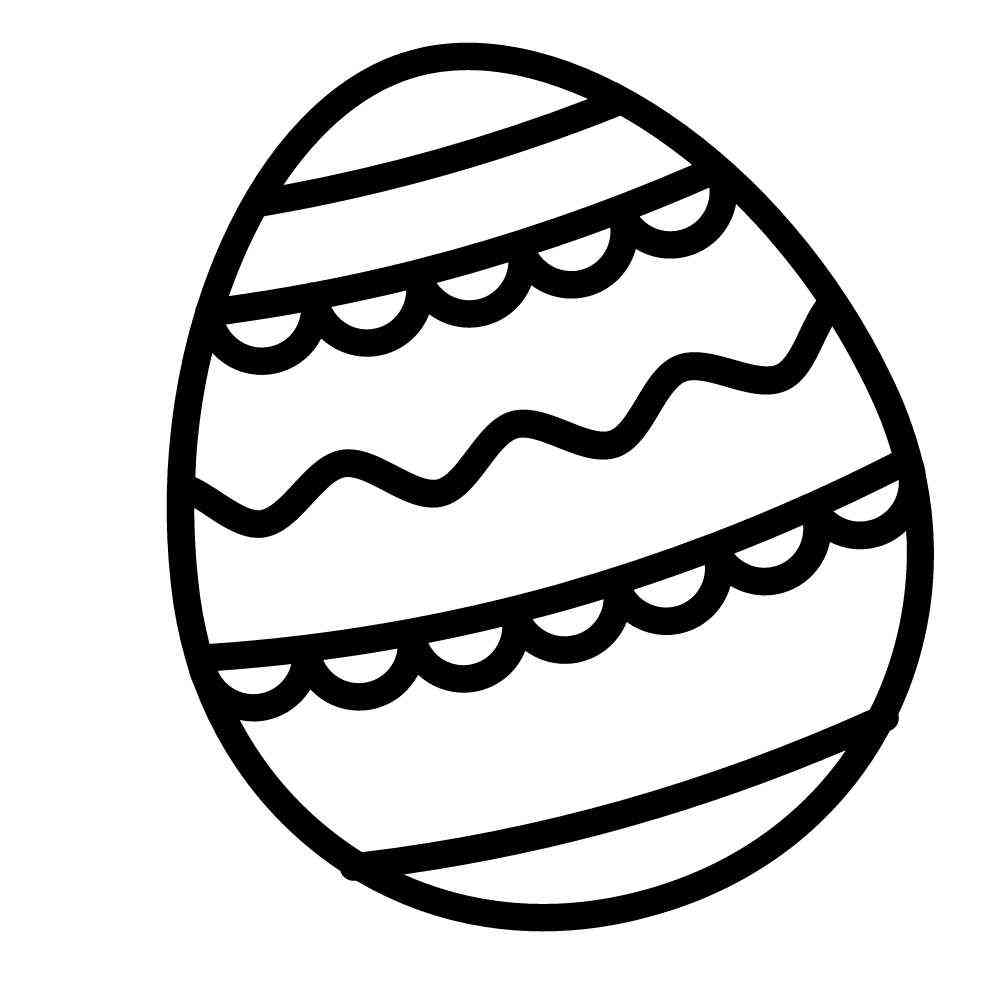 desenho de ovo de pascoa