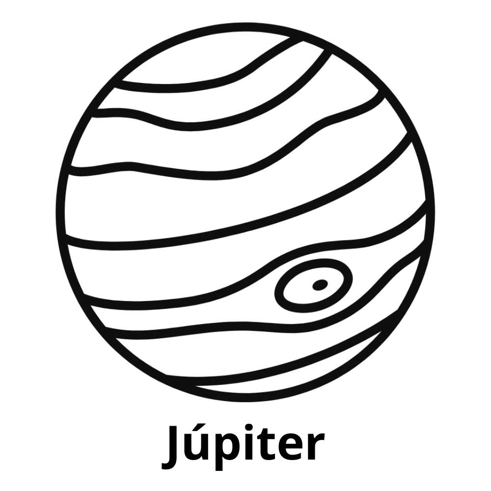 jupiter para colorir