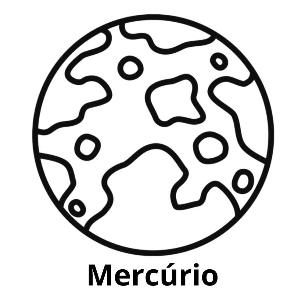 mercurio para colorir
