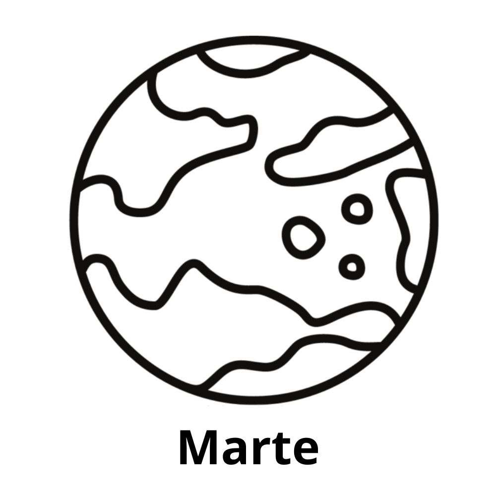 marte para colorir