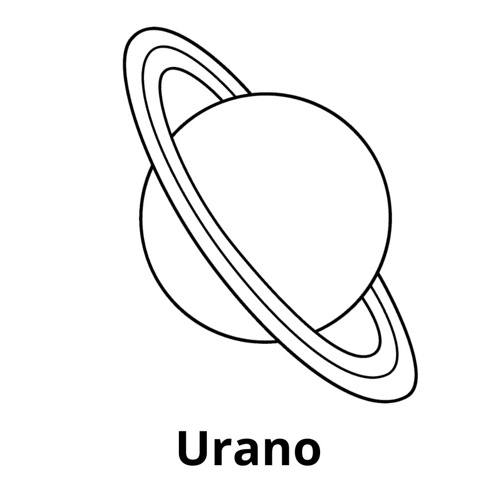 urano para colorir