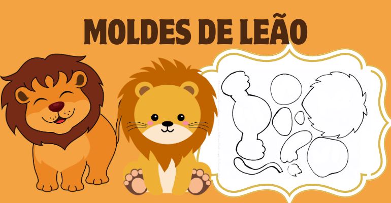 MOLDE DE LEAO CRIATIVO