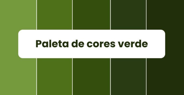 paleta de cores verde pronta