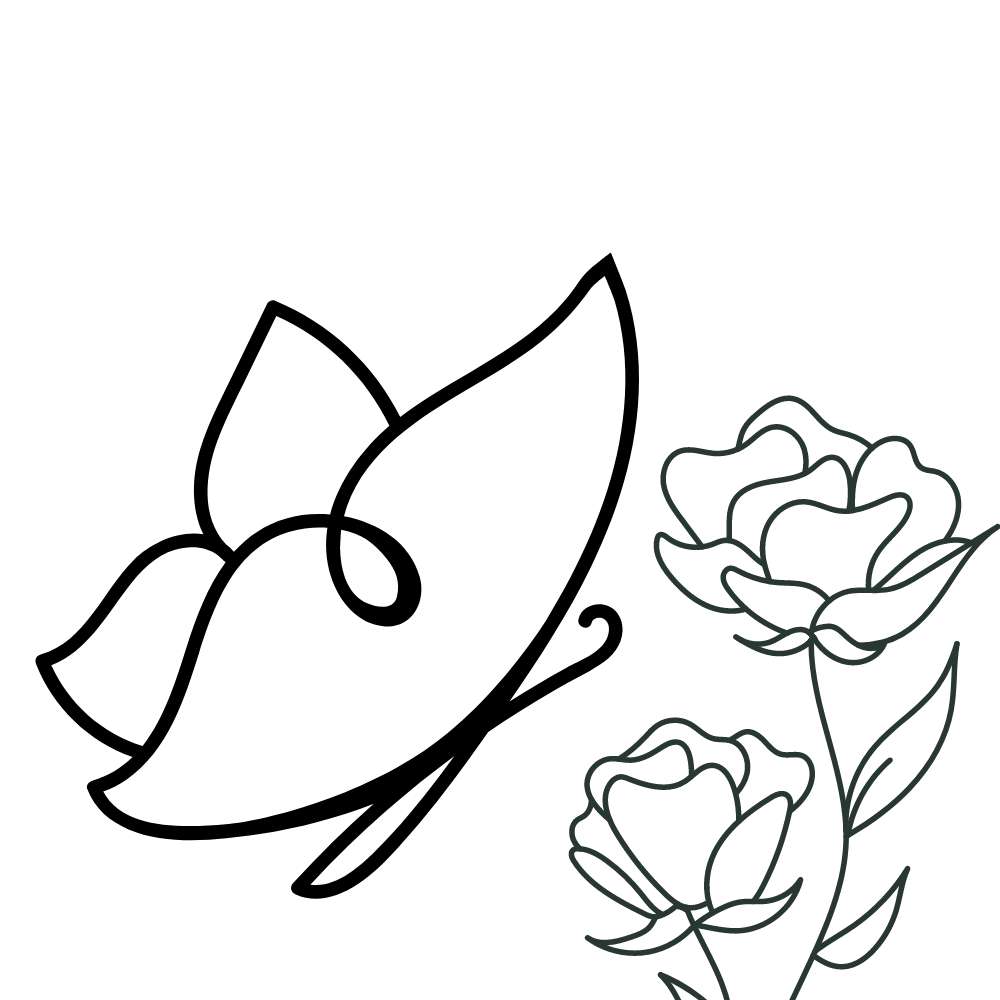Borboleta para pintar, imprimir e passar o tempo - Artesanato Passo a ...