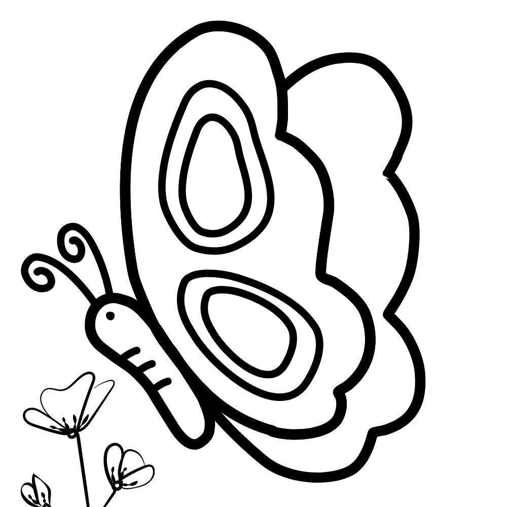 desenho de borboletinha