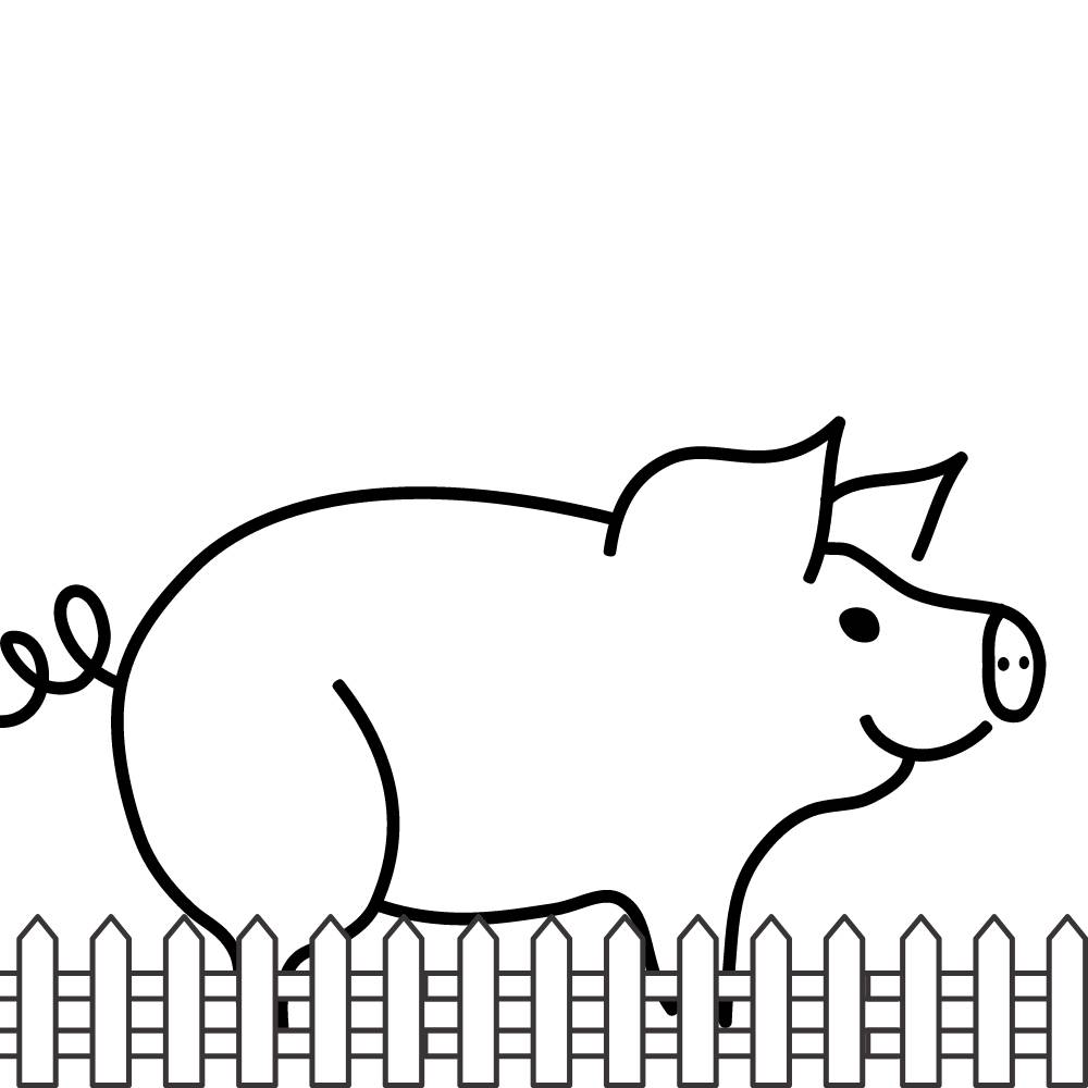 desenho de porquinho para pintar