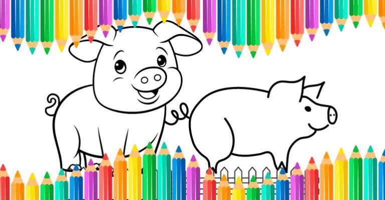 desenho de porquinho para imprimir e colorir